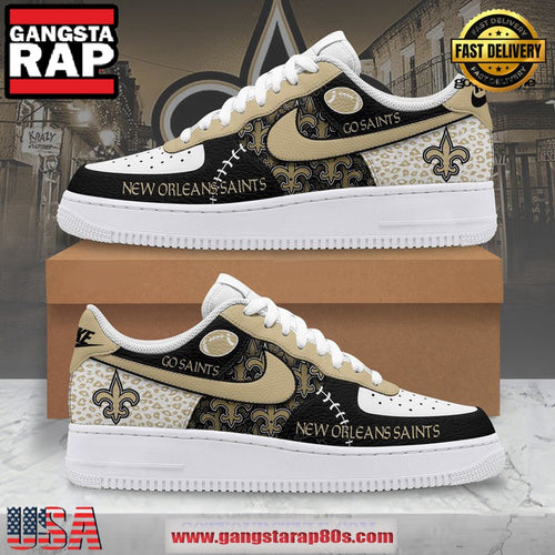 New Orleans Saints Go Saints Limited Edition Air Force 1 Running Sneakers Shoes