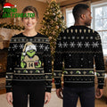 New Orleans Saints Grinch Football Custom Name Game Day Gift Ugly Christmas Sweater
