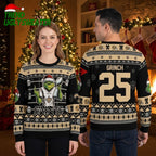 New Orleans Saints Grinch Football Player Number 25 Ugly Christmas Sweater