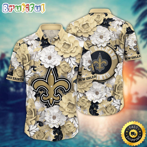 New Orleans Saints Hawaii Shirt Flower Summer Vibes
