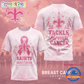 New Orleans Saints NFL Hope Strength Support Breast Cancer Limited 3D Shirt