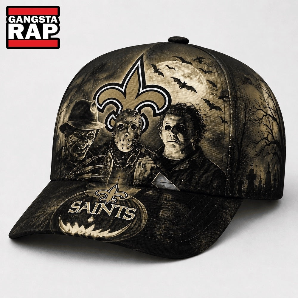 New Orleans Saints NFL Horror Night Halloween 2026 Design Classic Cap