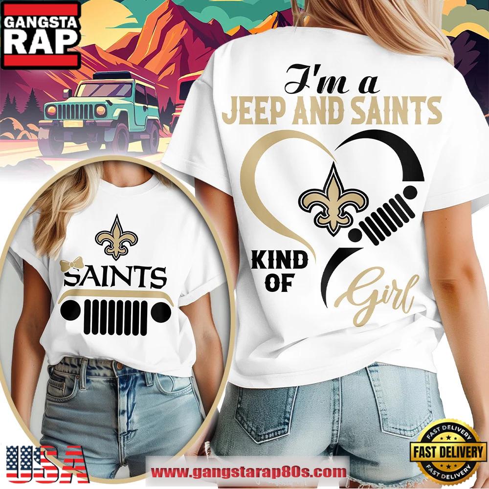 New Orleans Saints NFL Jeep Girl Women’s Shirt