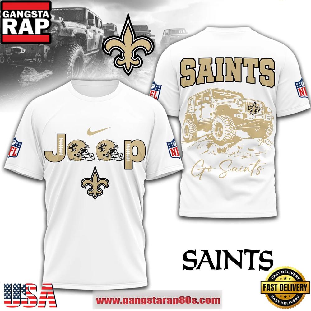 New Orleans Saints NFL Premium NFL Jeep Unisex T-Shirt