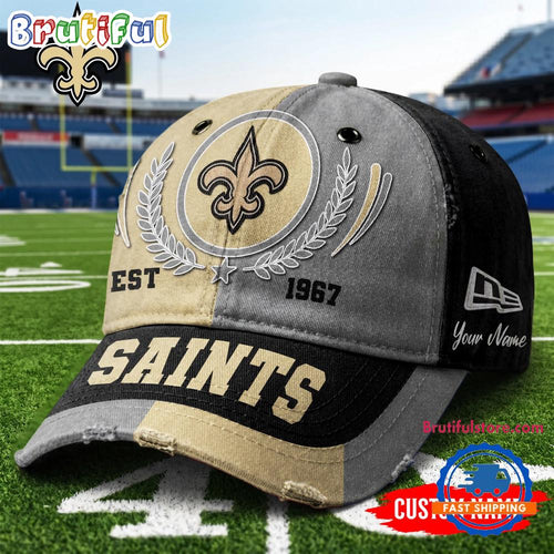New Orleans Saints NFL Split Color New Era Classic Cap