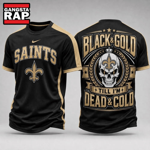 New Orleans Saints NFL Till I’m Dead Forever Skull Fan Pride 3D Shirt, Football New Design Shirt Hoodie T-Shirt