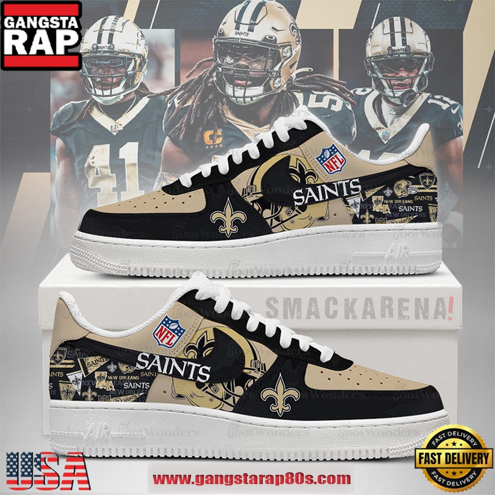 New Orleans Saints Trending Football Sneakers NFL Air Force 1 Shoes