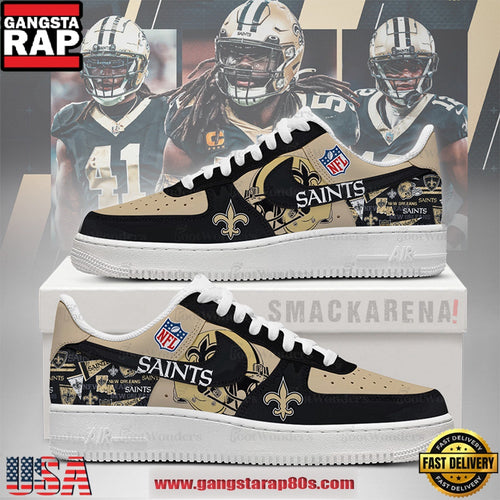 New Orleans Saints Trending Football Sneakers NFL Air Force 1 Shoes