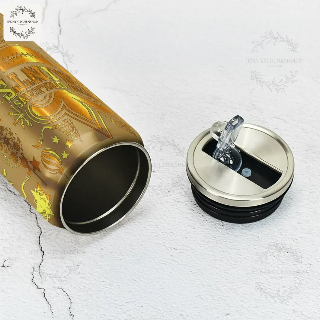 New Orleans Saints x Christmas Can Shaped Tumbler