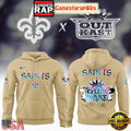 New Orleans Saints x Outkast Galaxy Signature 2025 All Over Print Hoodie