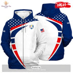 [NEW] Ryder Cup x PING 3D Apparels Luxury Stars Blue Hoodie Sweatshirt 3D