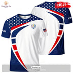 [NEW] Ryder Cup x PING 3D Apparels Luxury Stars Blue Hoodie Sweatshirt 3D