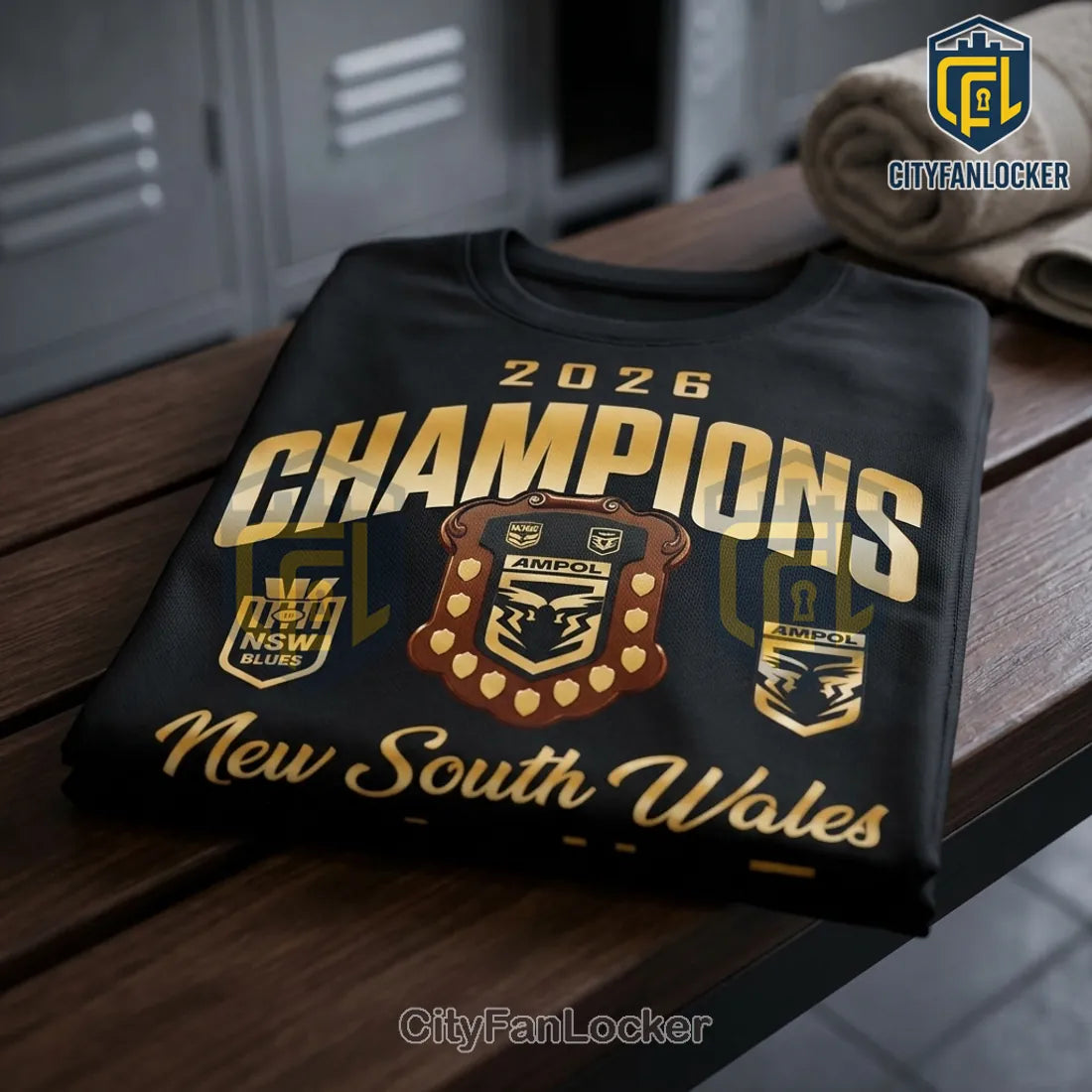 New South Wales Blues 2026 Champions Roster Black Shirt