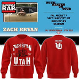 New Sweatshirt Zach Bryan x Utah Utes Football, With Heaven On Tour 2026 Sweatshirt , Music Trend Shirt