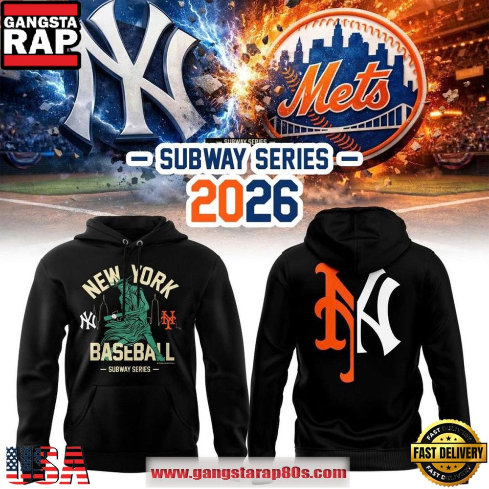 New York Baseball 2026 MLB Subway Yankees x Mets Unisex Hoodie