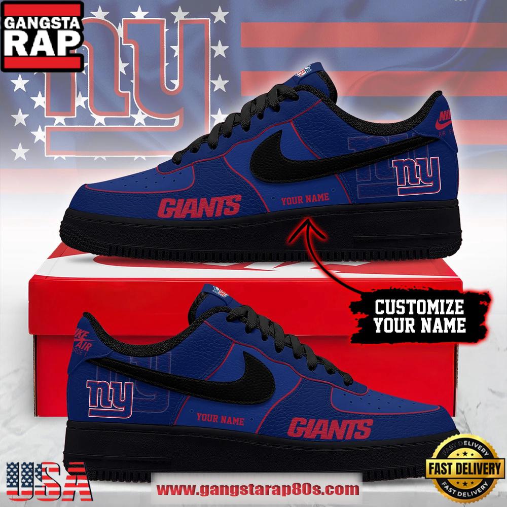 New York Giants New 2026 Version NFL Custom Air Force 1 Running Sneakers Shoes
