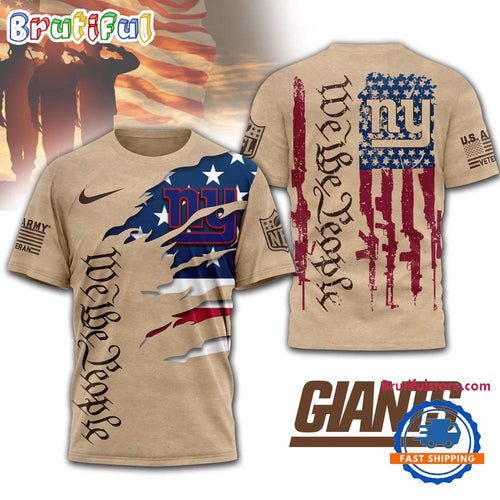 New York Giants 2026 NFL Veteran We The People 3D Shirt