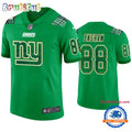 New York Giants #88 Evan Engram Jersey St. Patricks Day Kelly Green Lucky Football Jersey
