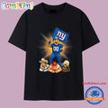 New York Giants Mascot Step on Mascots Other With Flag T Shirt