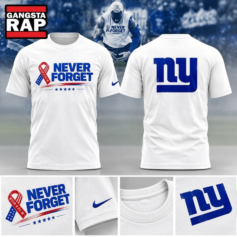 New York Giants Never Forget 2026 Graphic T Shirt