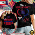 New York Giants NFL Jeep Girl Women’s Black Shirt