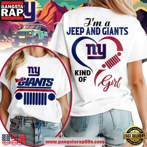 New York Giants NFL Jeep Girl Women’s Shirt