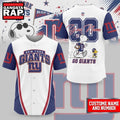 New York Giants NFL Snoopy Ultimate Game Day Personalized Jersey Shirt