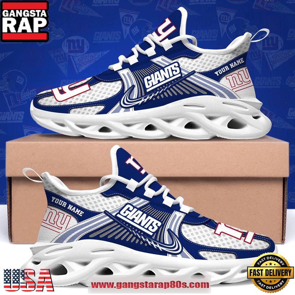 New York Giants Personalized Clunky Sneaker Max Soul Shoes