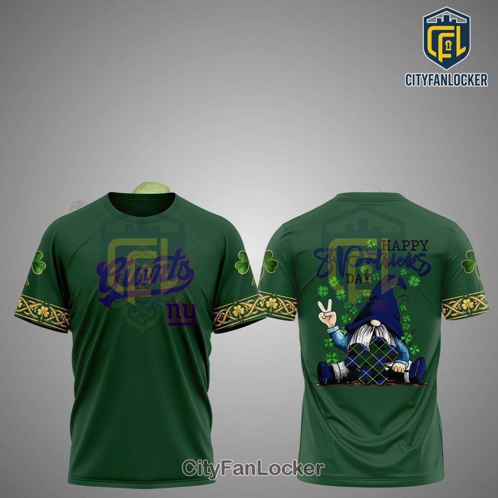 New York Giants St. Patrick’s Day Gnome Graphic Hoodie