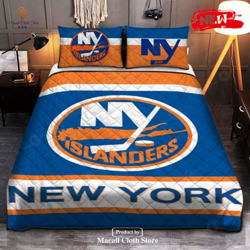 New York Islanders Quilt Bedding Set 077