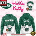 Hello Kitty x NFL New York Jets 2025 Football Christmas Hoodie Shirt