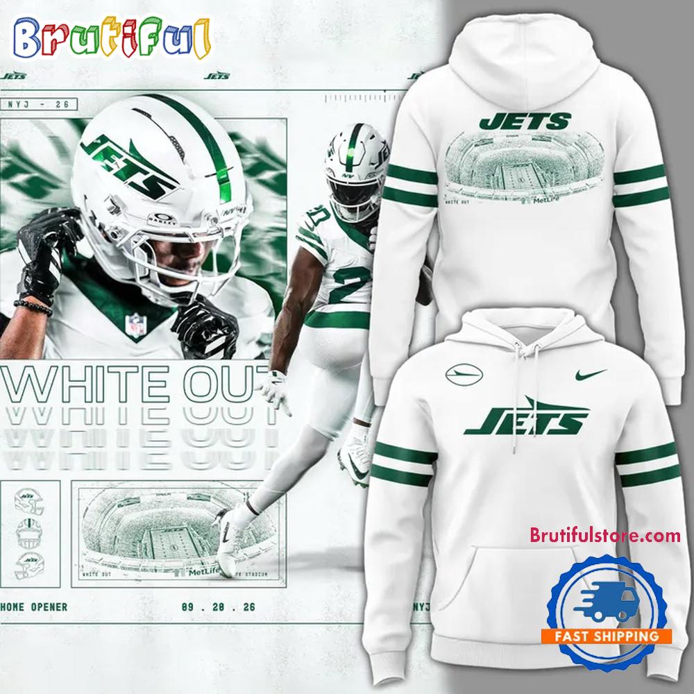 New York Jets 2026 White Out Uniforms Hoodie T-Shirt