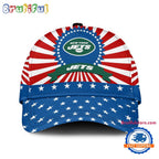 New York Jets American Flag Pattern Independence Day Baseball Cap