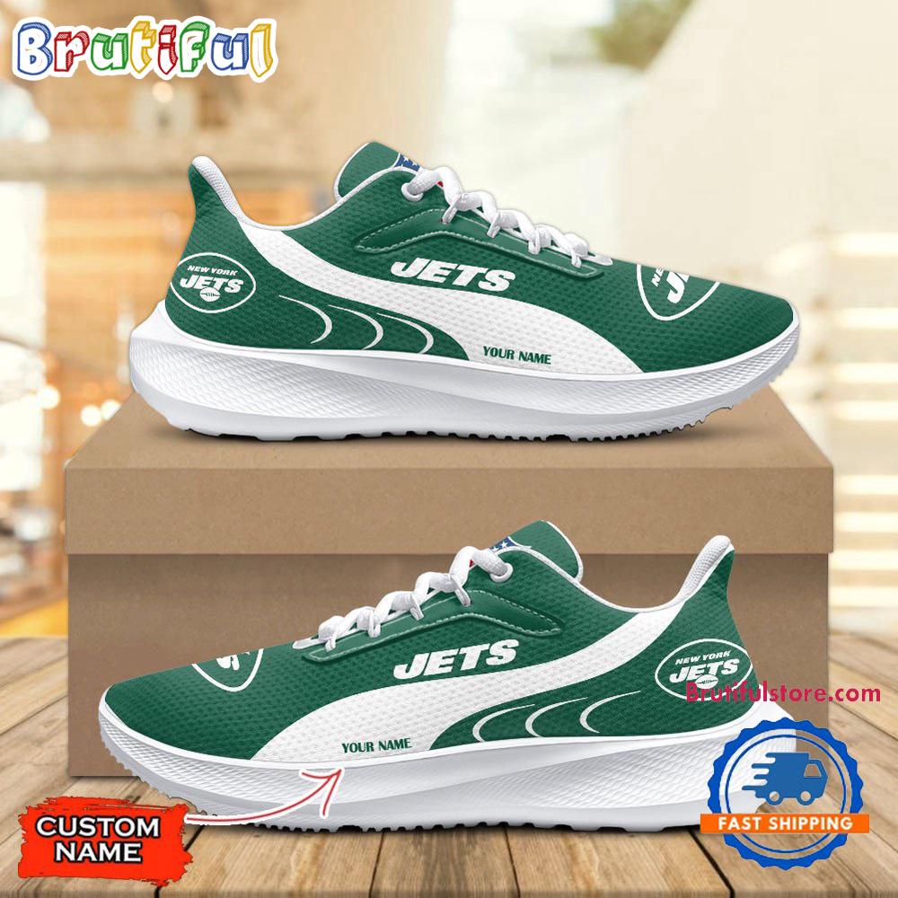 New York Jets Custom Lightweight Running Shoes Sneaker