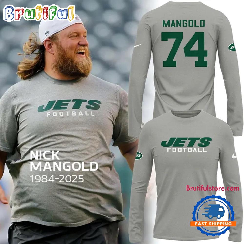 New York Jets In Memoriam Nick Mangold Long Sleeve Shirt