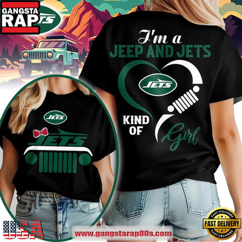 New York Jets NFL Jeep Girl Women’s Black Shirt