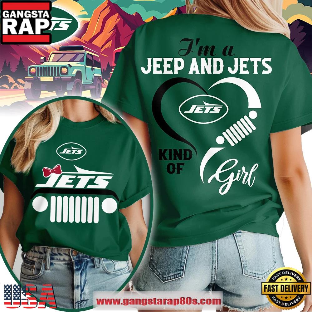 New York Jets NFL Jeep Girl Women’s Green T Shirt