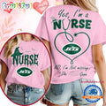 New York Jets NFL Night Shift Never Misses Game Day Halloween Nurse Unisex 3D Shirt