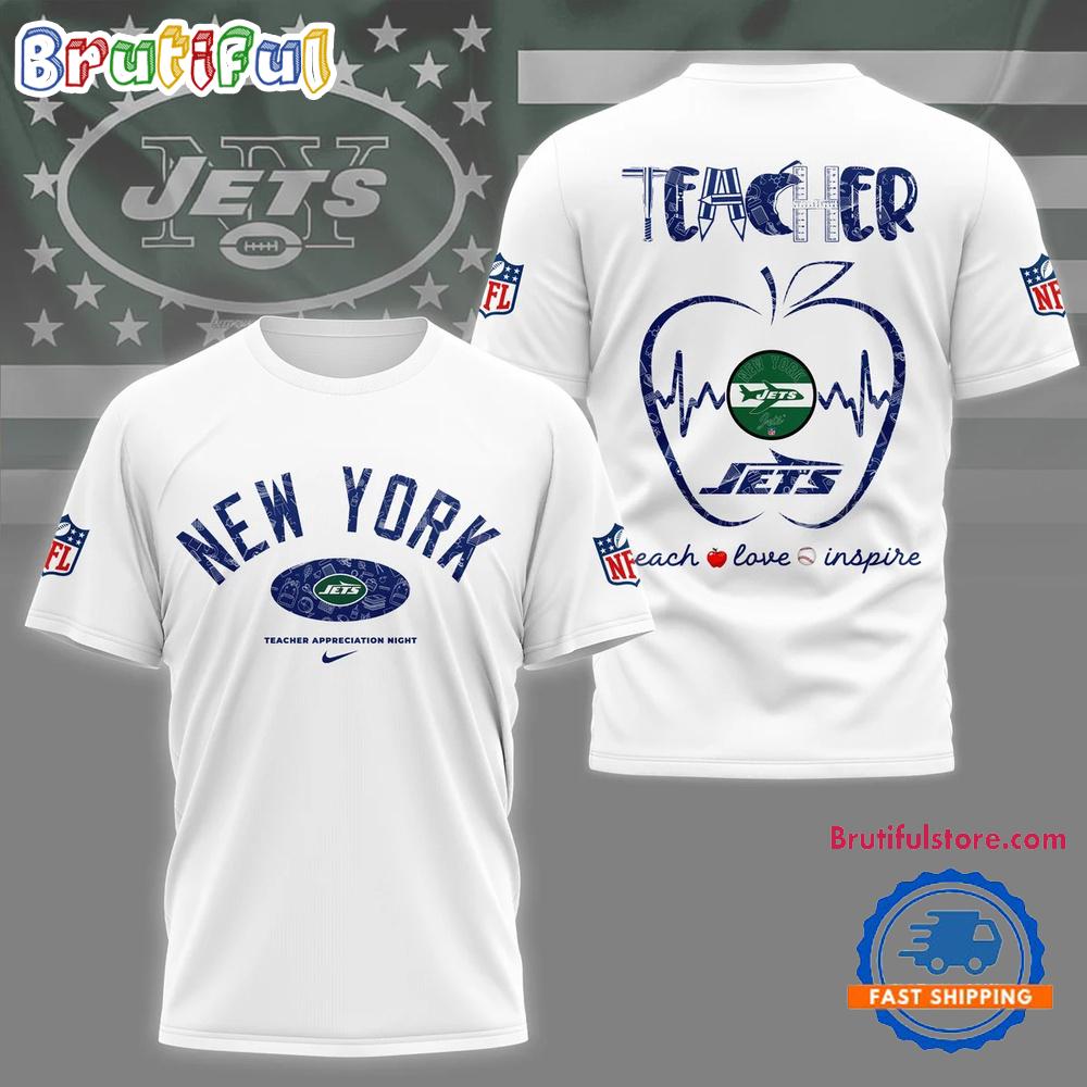 New York Jets Teacher Appreciation Night 2025 All Over Print Shirt