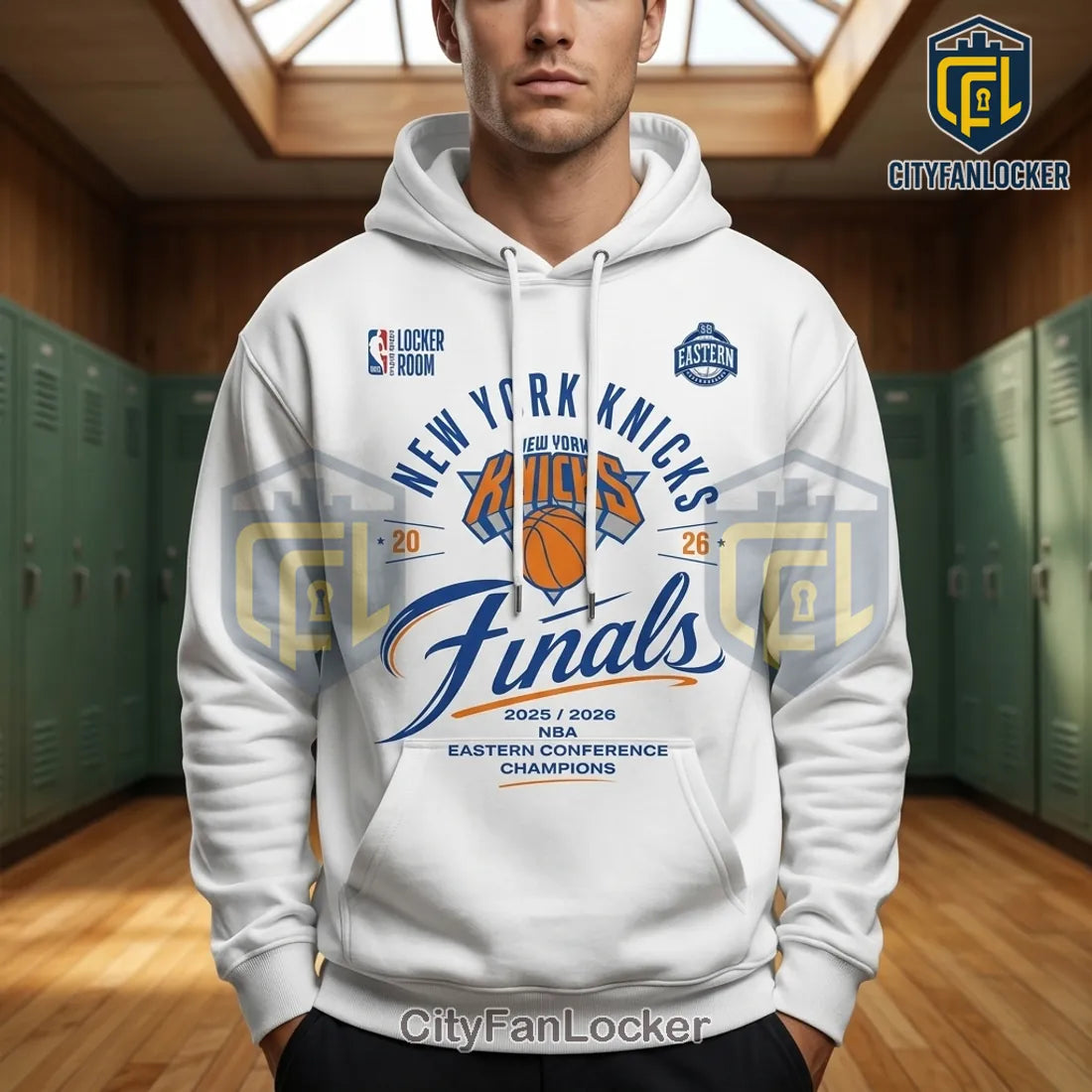 New York Knicks 2025-2026 NBA Eastern Conference Champions Hoodie