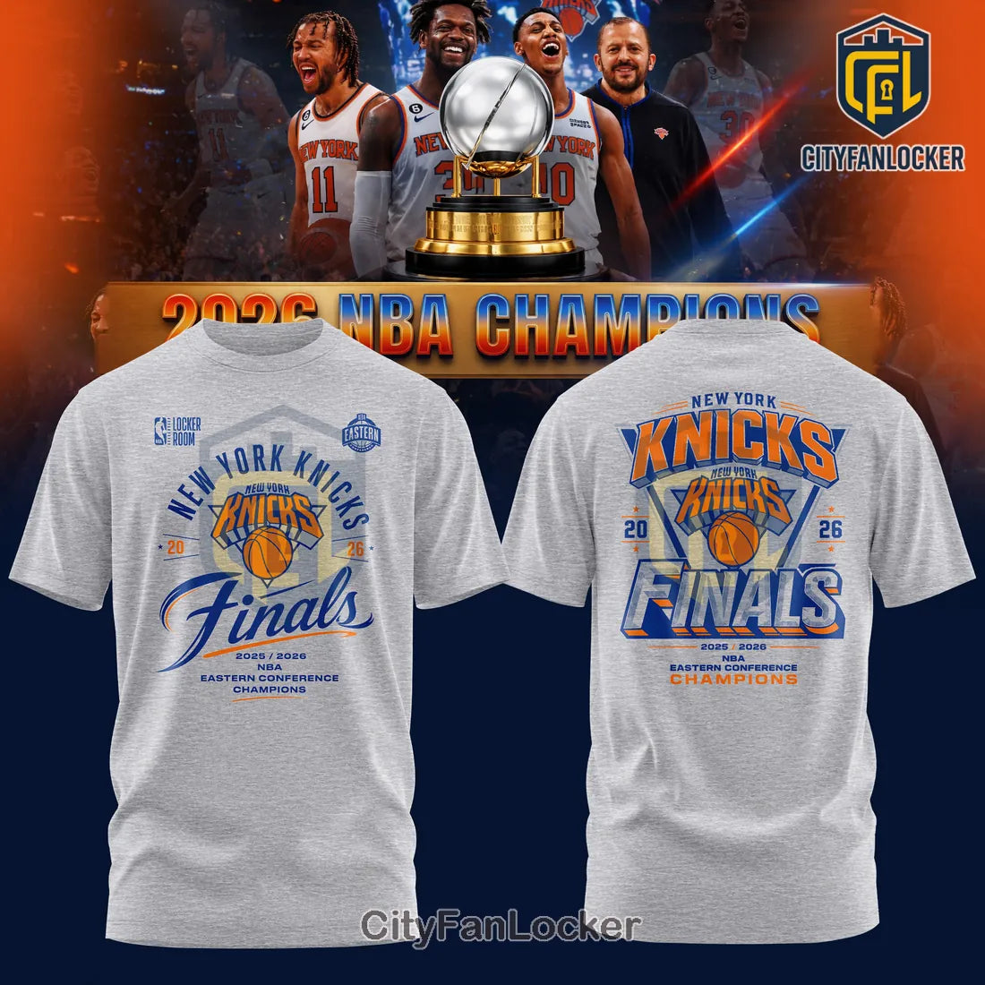 New York Knicks 2025-2026 NBA Eastern Conference Champions Hoodie