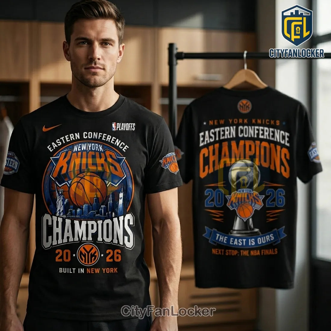 New York Knicks 2026 Eastern Conference Champions NBA Playoffs Shirt