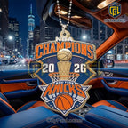 New York Knicks 2026 NBA Champions Acrylic Car Ornament
