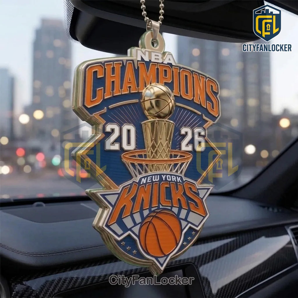 New York Knicks 2026 NBA Champions Acrylic Car Ornament