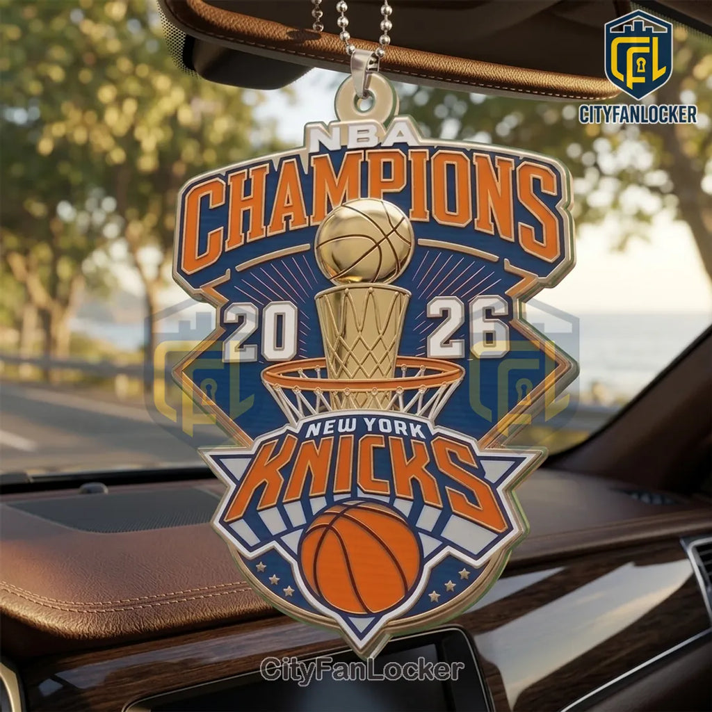 New York Knicks 2026 NBA Champions Acrylic Car Ornament