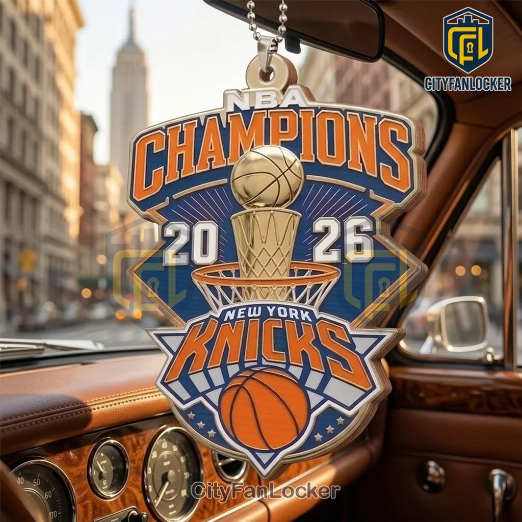 New York Knicks 2026 NBA Champions Acrylic Car Ornament