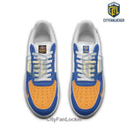 New York Knicks Custom Blue and Orange 2026 Air Force 1 Sneakers