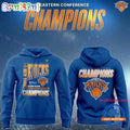 New York Knicks Fanatics 2026 NBA Eastern Conference Champions Blue Hoodie T-Shirt