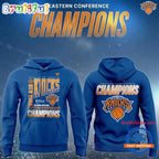 New York Knicks Fanatics 2026 NBA Eastern Conference Champions Blue Hoodie T-Shirt