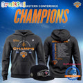 New York Knicks Fanatics Heather Charcoal 2026 NBA Eastern Conference Champions Roster Hoodie